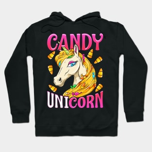 Unicorn Candy Corn Halloween Hoodie